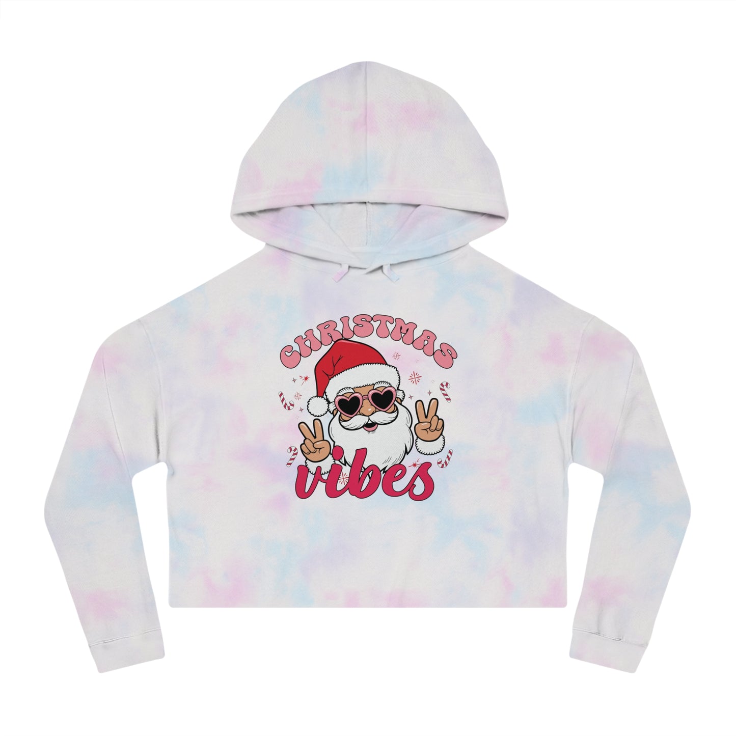 Christmas Vibes Cropped Hoodie