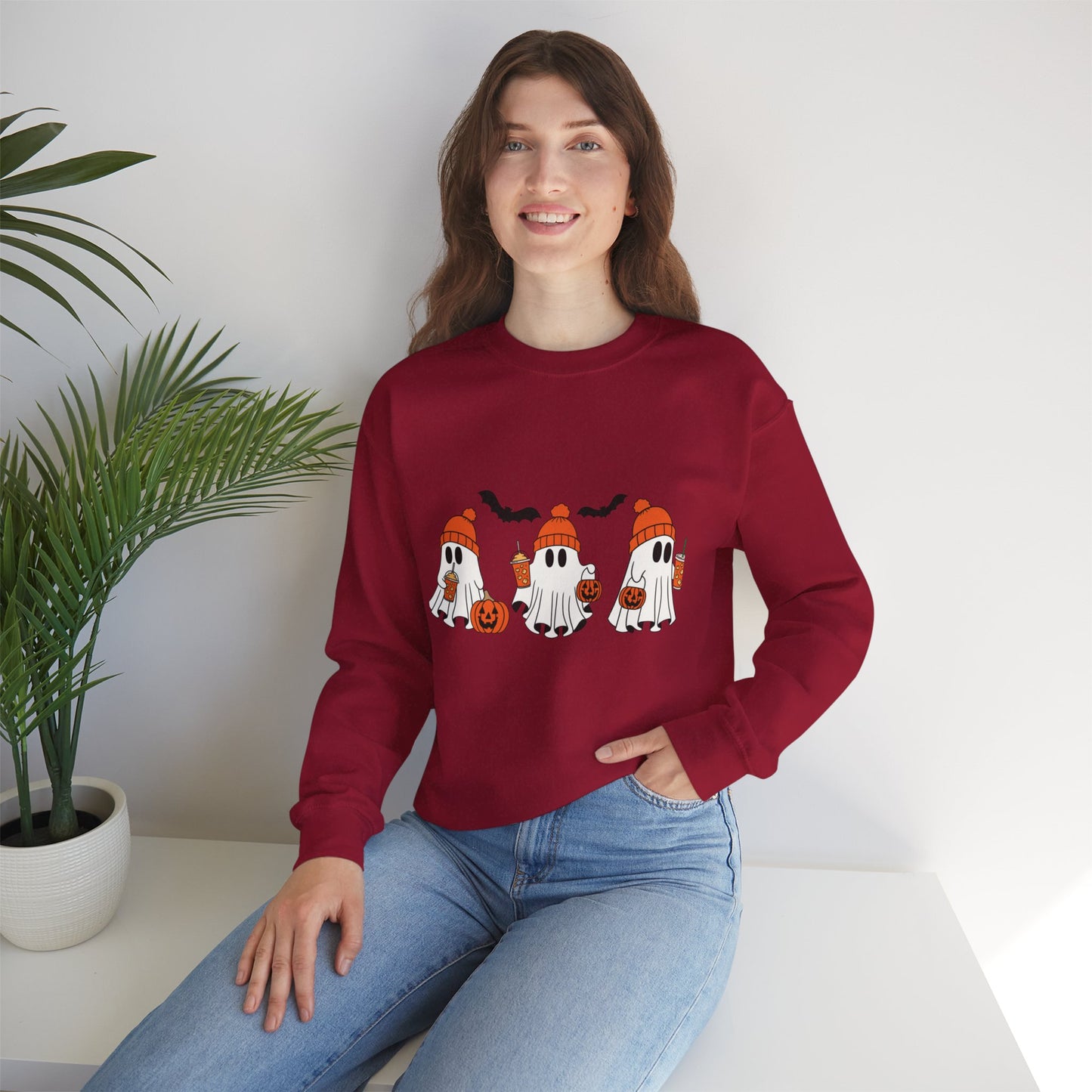 Cute Ghost Crewneck Sweatshirt