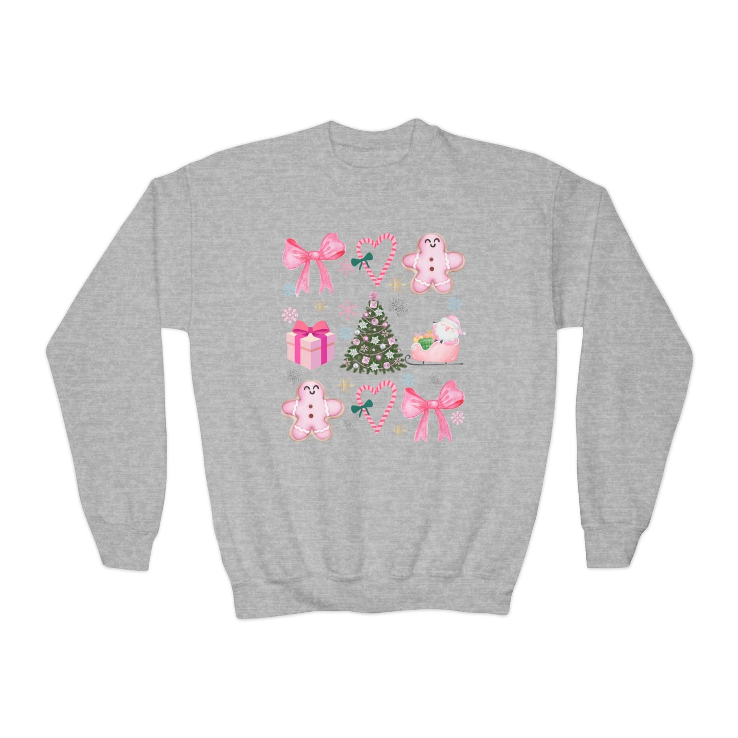 Pink Holiday Decor Sweatshirt- YOUTH