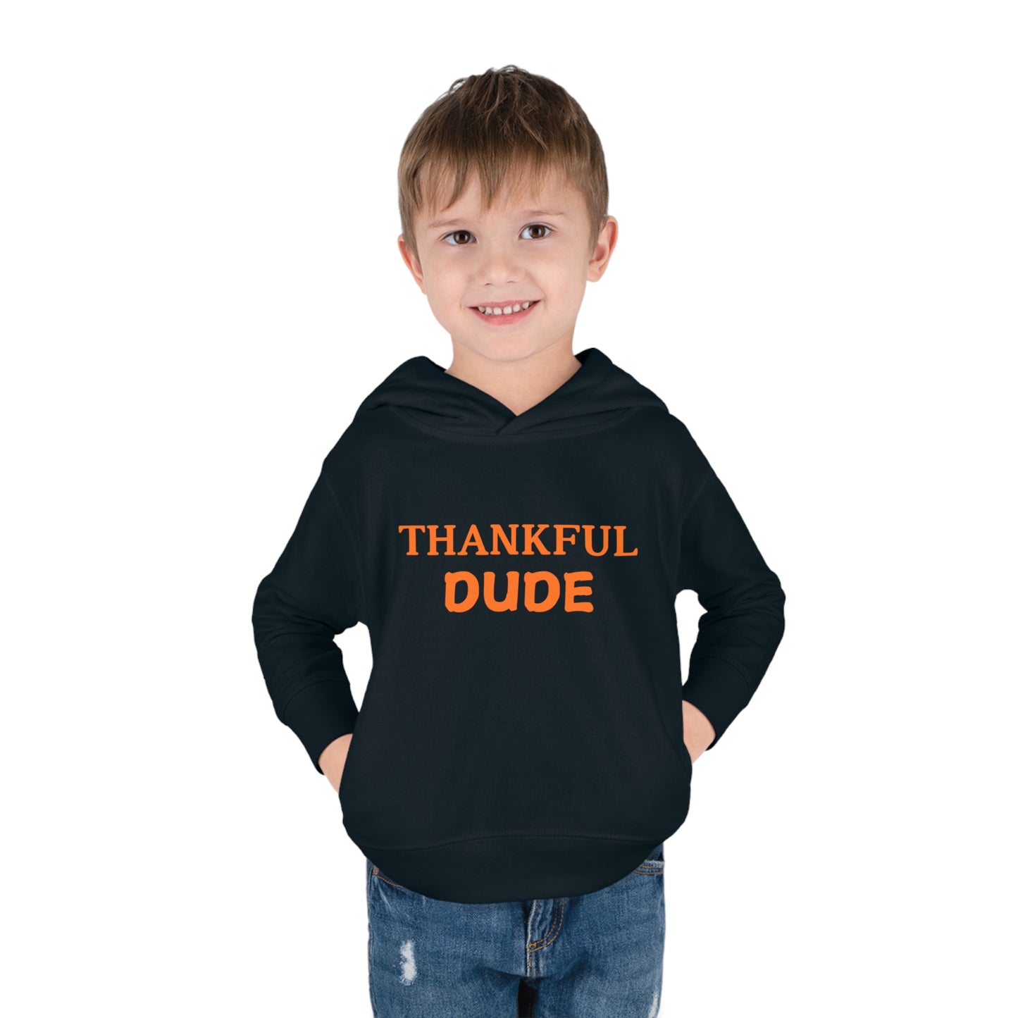 Thankful Dude Thanksgiving Hoodie- Toddler