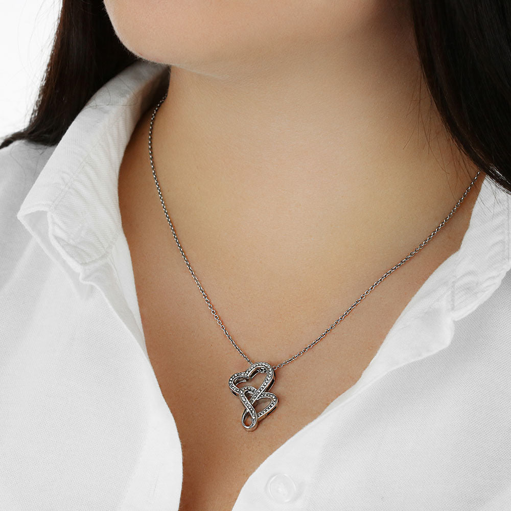 To My Sister Heart to Heart Necklace