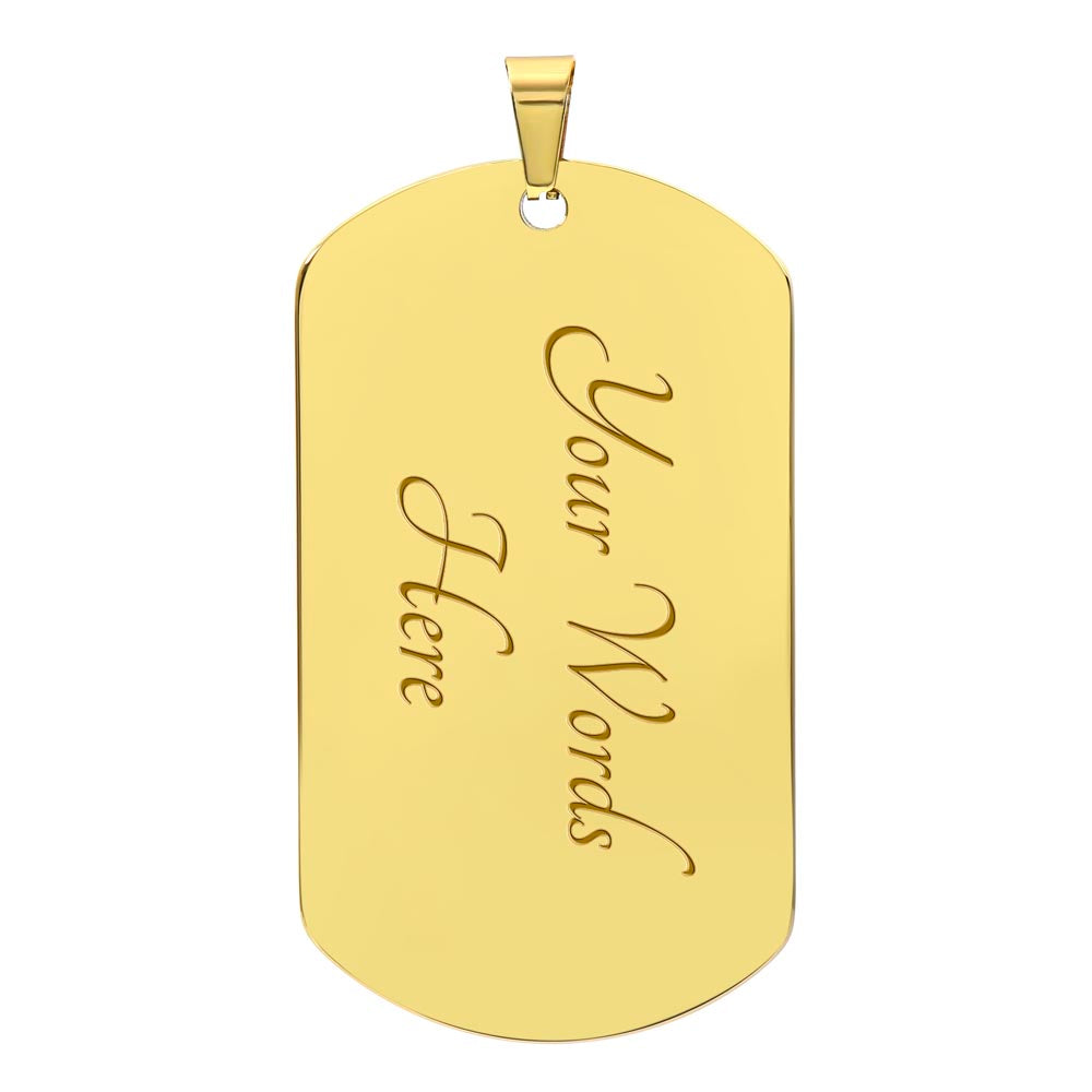 To My Son Luxury Personalized Tag Necklace BEST SELLER