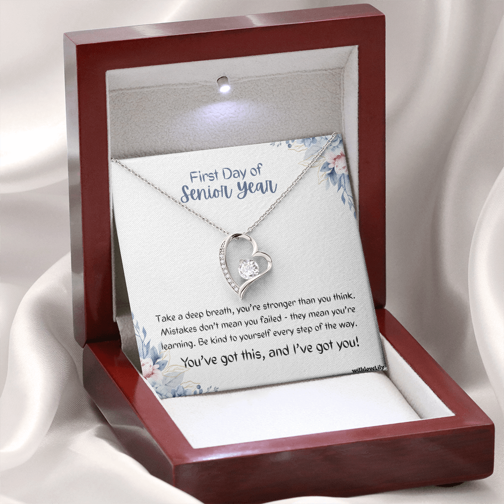 First Day of Senior Year Necklace – Inspirational Gift for Her