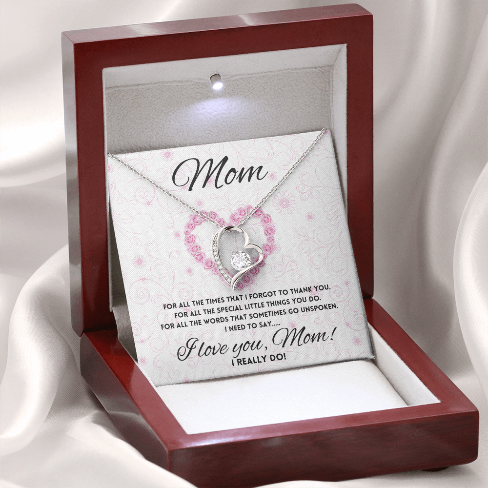 I love you Mom, Parent Appreciation Day, Mother's Day Necklace