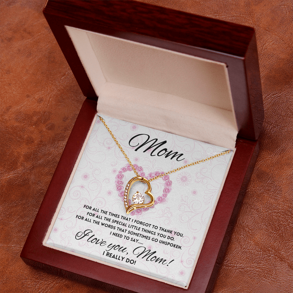 I love you Mom, Parent Appreciation Day, Mother's Day Necklace