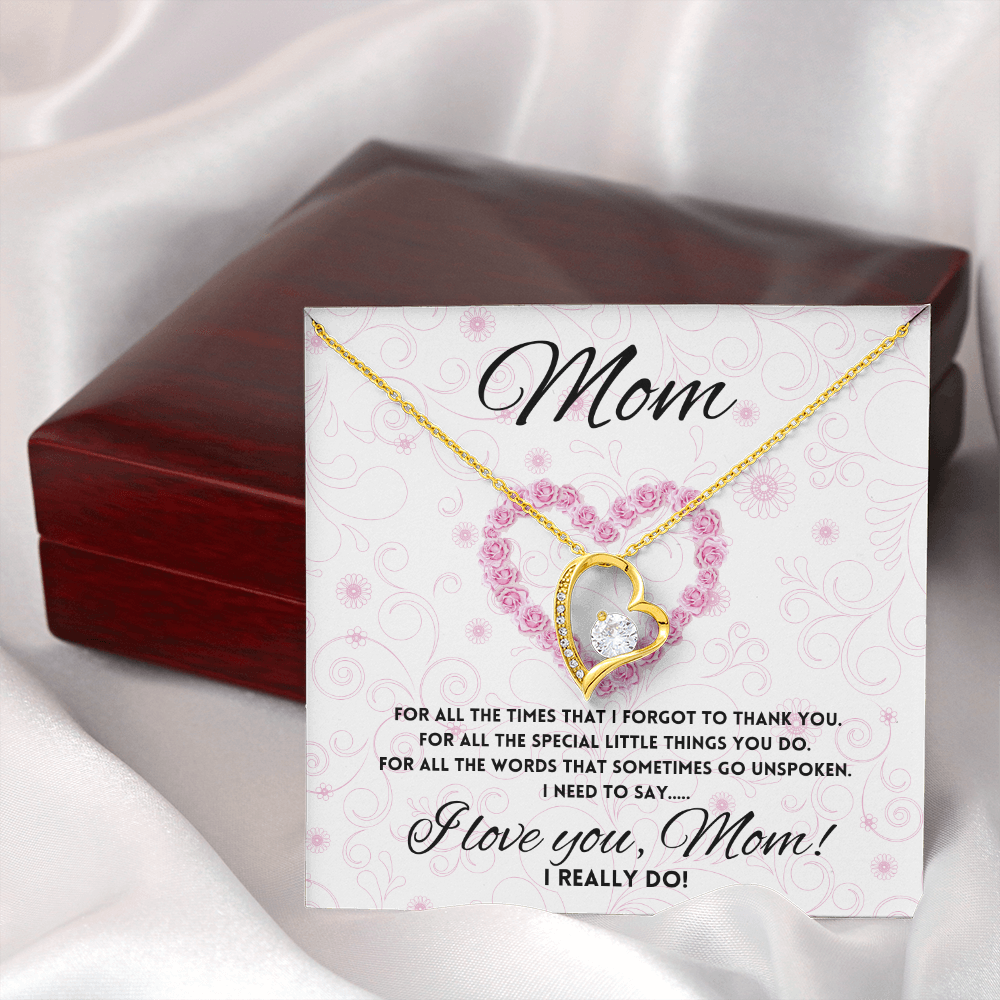 I love you Mom, Parent Appreciation Day, Mother's Day Necklace