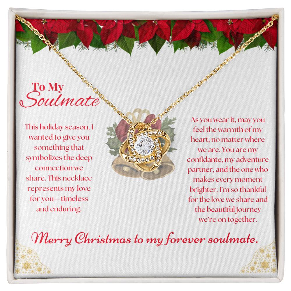 To My Soulmate Merry Christmas Necklace