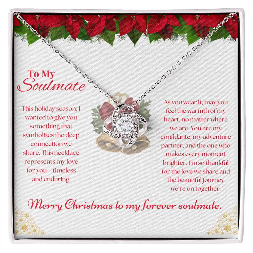 To My Soulmate Merry Christmas Necklace