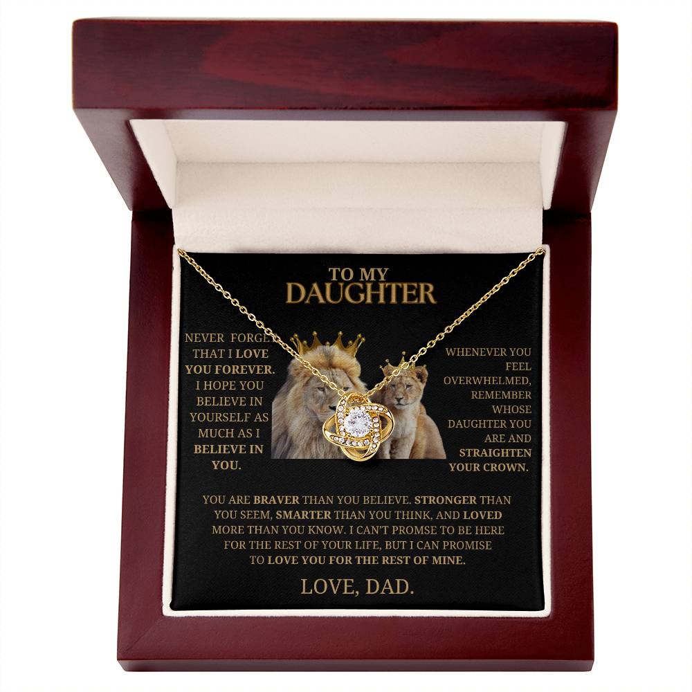 To My Daughter Never Forget That I LOVE YOU Necklace