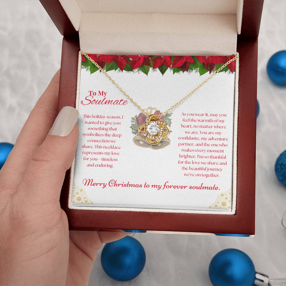 To My Soulmate Merry Christmas Necklace
