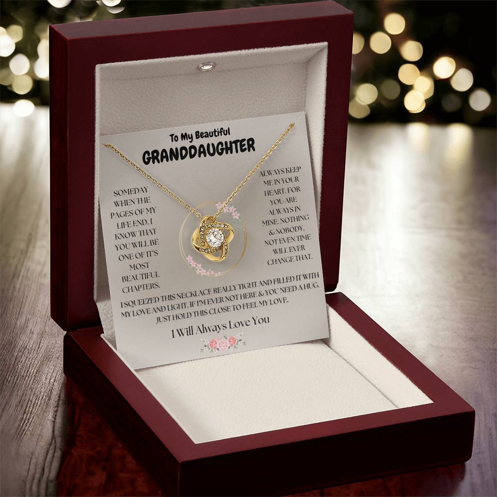 To My Beautiful Granddaughter Necklace