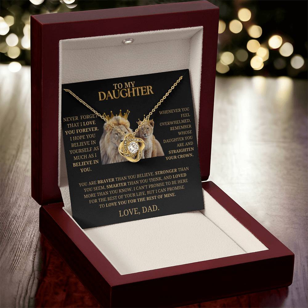 To My Daughter Never Forget That I LOVE YOU Necklace