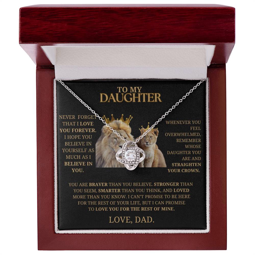 To My Daughter Never Forget That I LOVE YOU Necklace