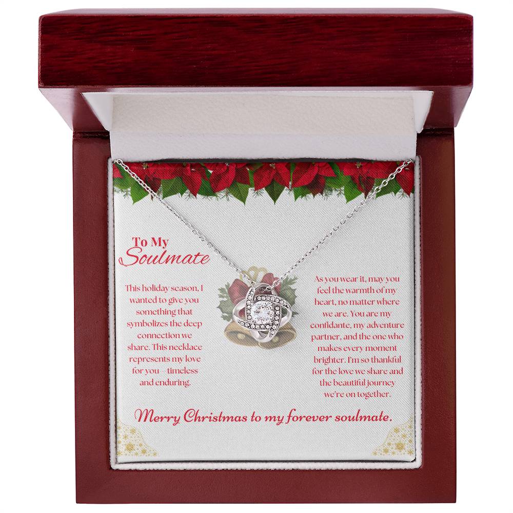 To My Soulmate Merry Christmas Necklace