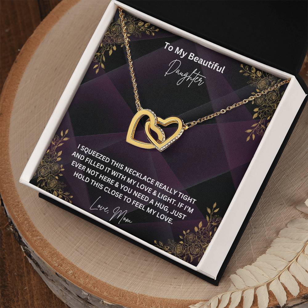 To My Beautiful Daughter Necklace, Love Mom
