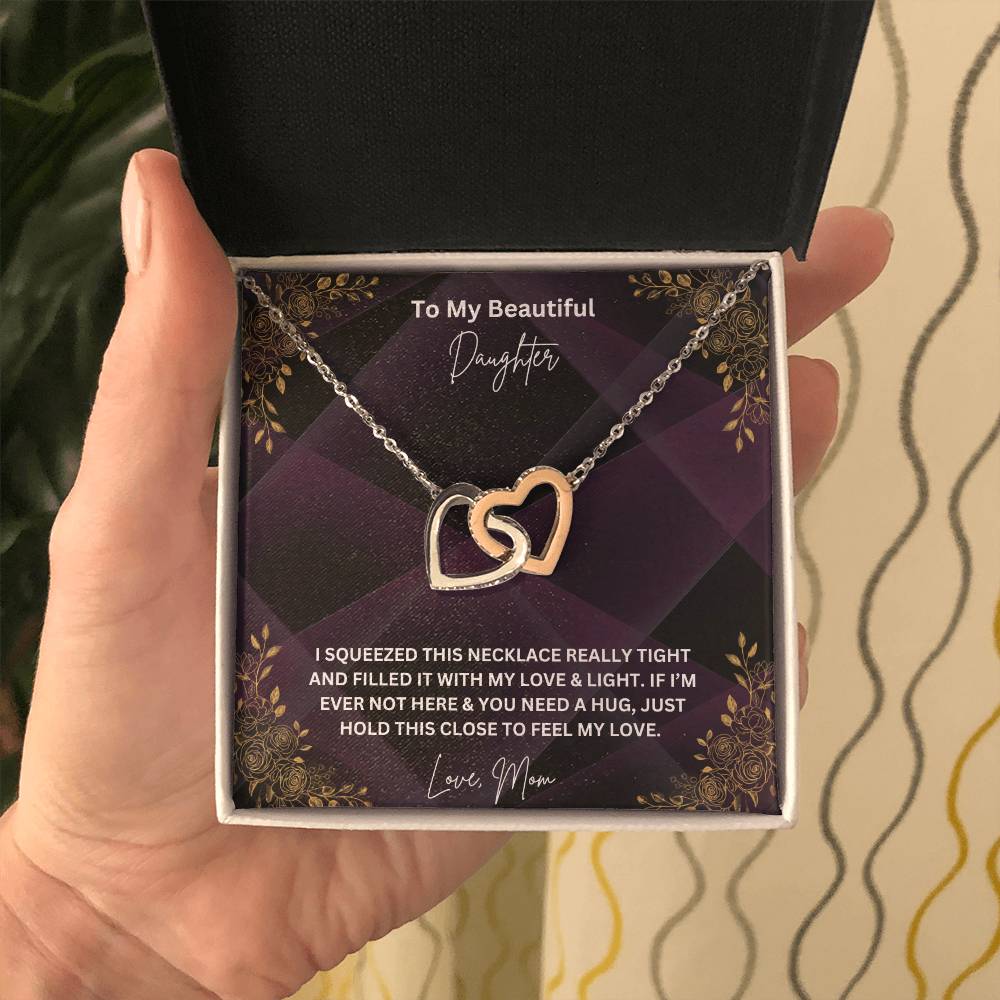To My Beautiful Daughter Necklace, Love Mom