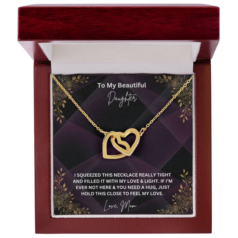 To My Beautiful Daughter Necklace, Love Mom