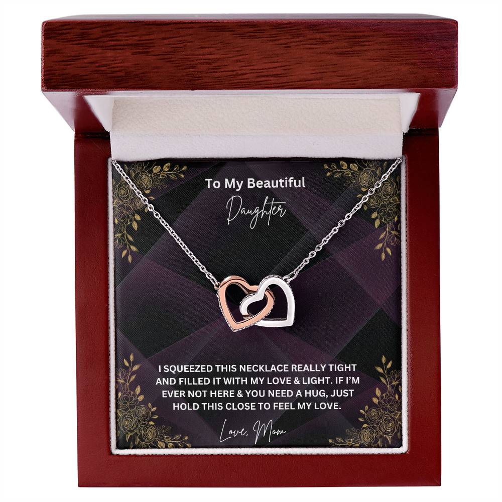To My Beautiful Daughter Necklace, Love Mom