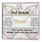 First Day of 3rd Grade – Personalized Name Necklace ✨
