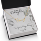 To My Daughter, Personalized Horizontal Name Plate Necklace