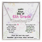 First Day of 6th Grade – Personalized Name Necklace ✨