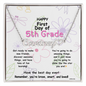 First Day of 5th Grade – Personalized Name Necklace ✨