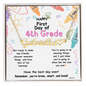 First Day of 4th Grade – Personalized Name Necklace ✨