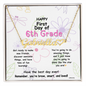 First Day of 6th Grade – Personalized Name Necklace ✨