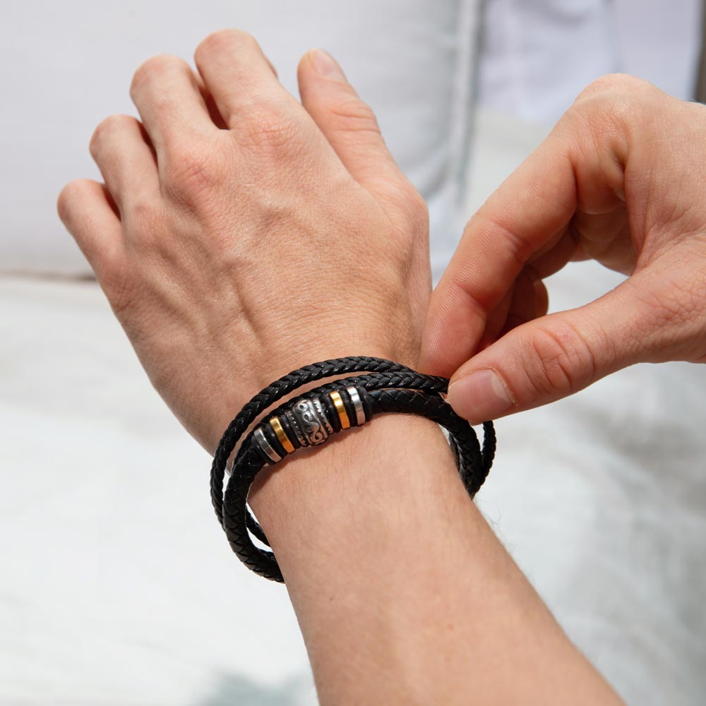 To My Son, Never Forget That I Love You Bracelet- Love Mom