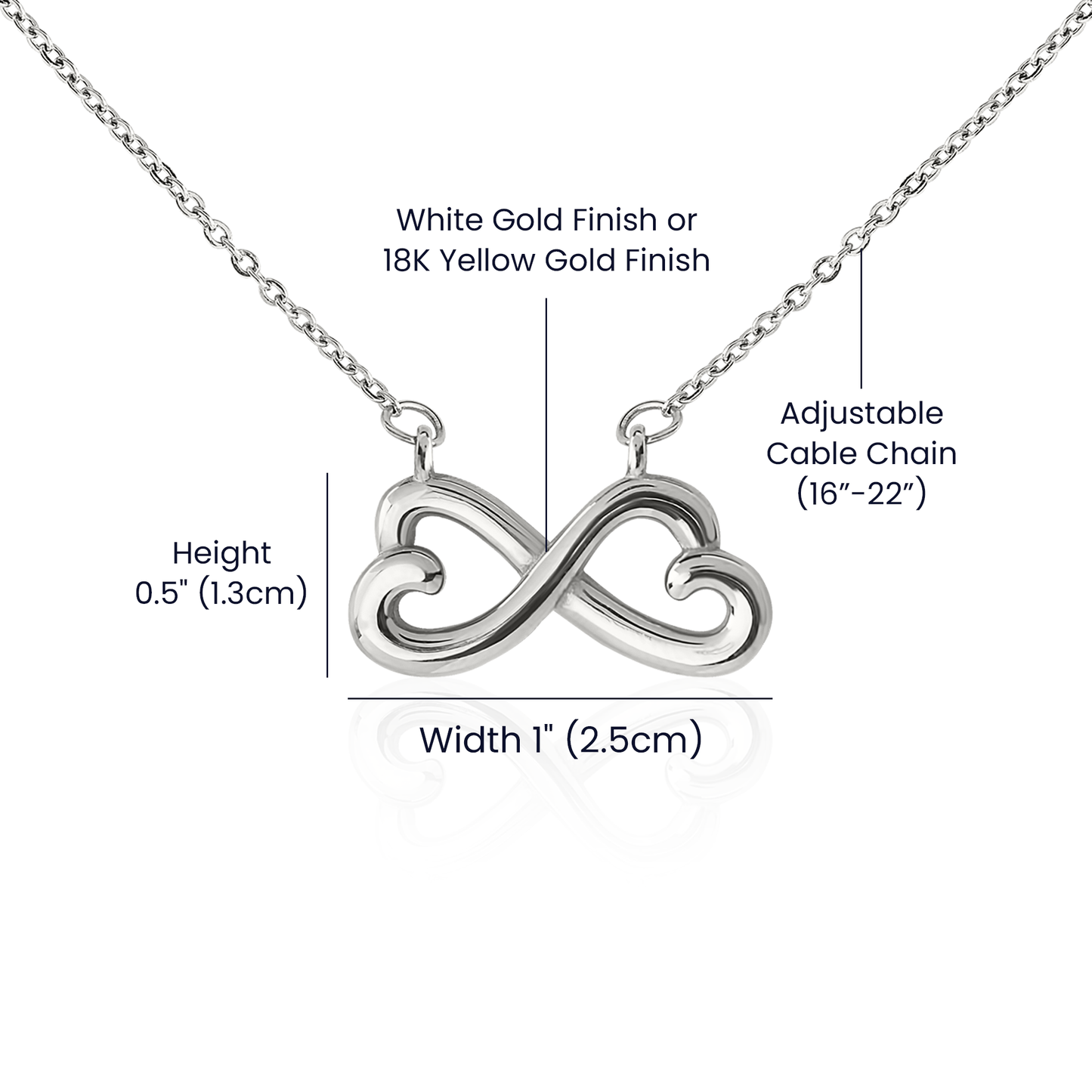 To My Bestie.. I will shank a b*itch for you.. Endless Love Necklace