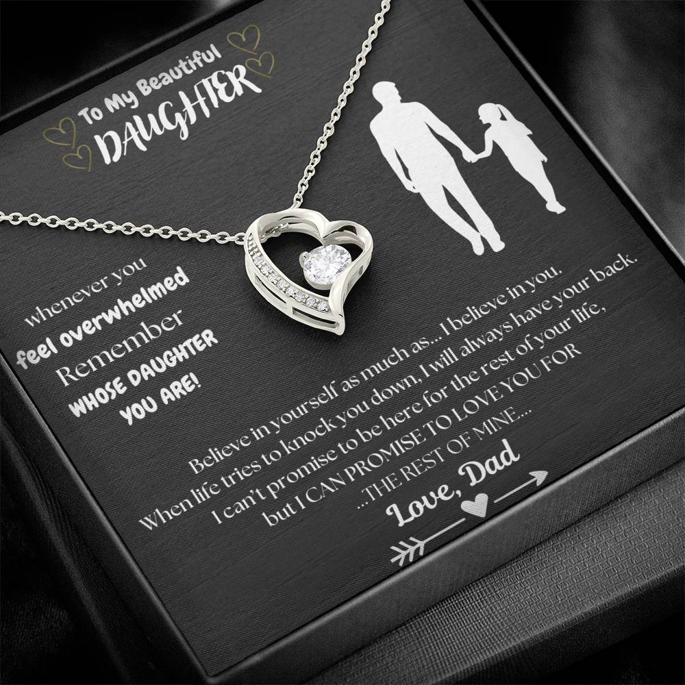 To My Beautiful Daughter Necklace, Love Dad