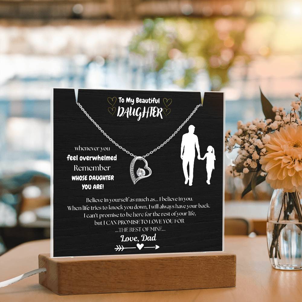 "Empower Her" Beautiful Gift to Daughter, From Dad- Black Frame BEST SELLER