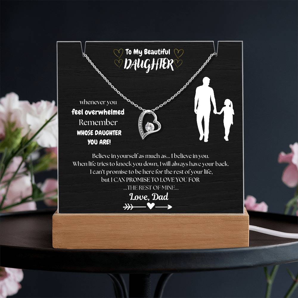 "Empower Her" Beautiful Gift to Daughter, From Dad- Black Frame BEST SELLER