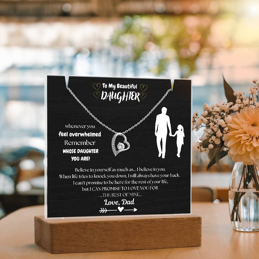 "Empower Her" Beautiful Gift to Daughter, From Dad- Black Frame BEST SELLER