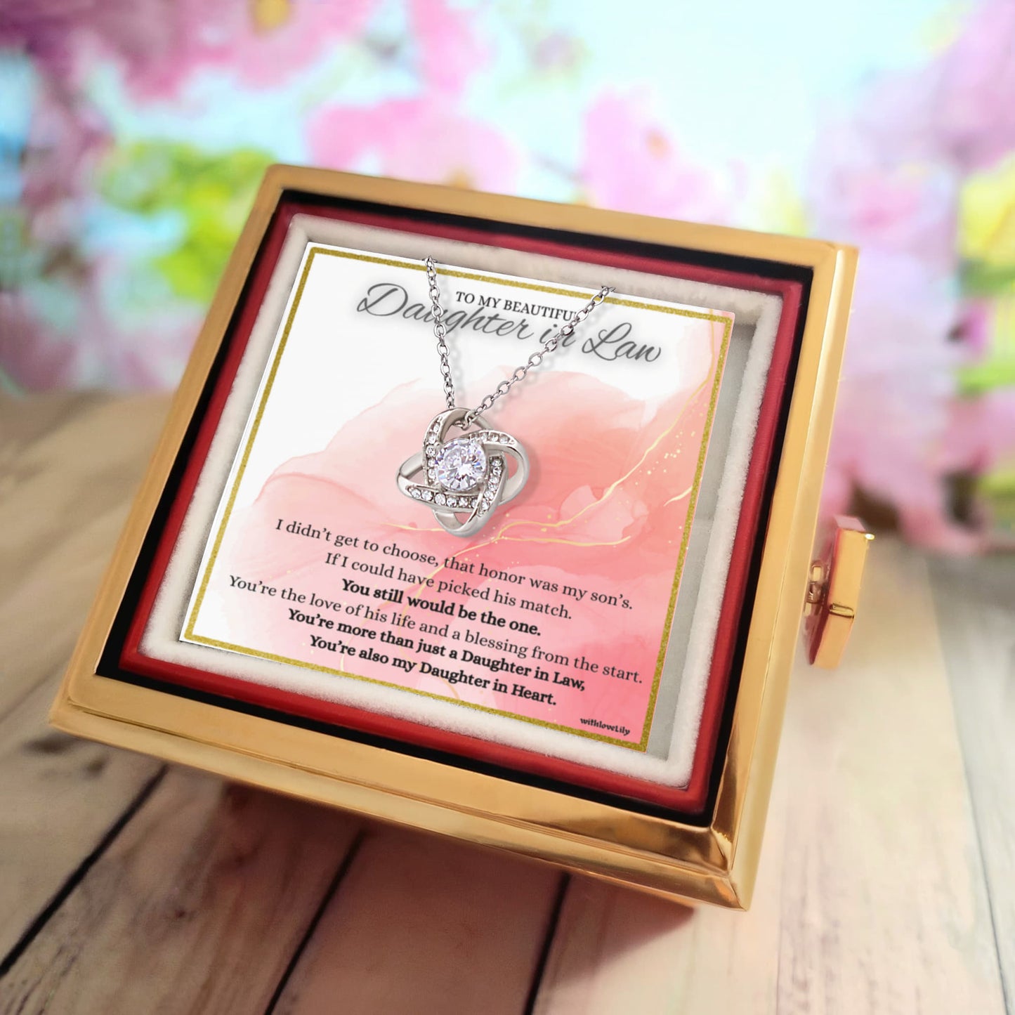 🌹 To My Daughter-in-Law – Rotating Eternal Rose Gift Box