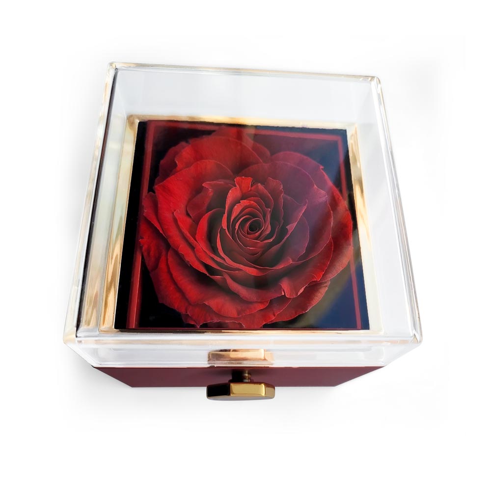To My Amazing Mom, Elegant Mother's Day Rotating Rose Box
