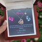 To My Mommy – Baby Footprint Necklace | Gift from Baby with Heartfelt Message Card💝💙