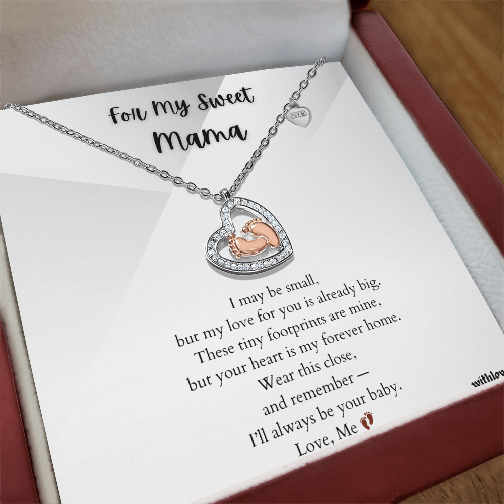 For My Sweet Mama – Footprint Necklace from Baby