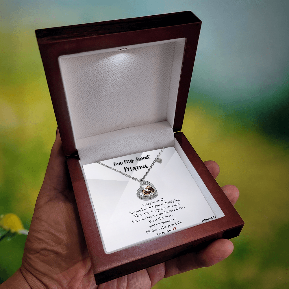 For My Sweet Mama – Footprint Necklace from Baby