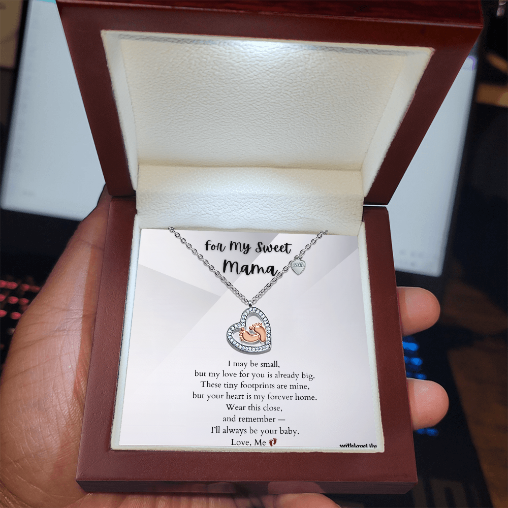 For My Sweet Mama – Footprint Necklace from Baby