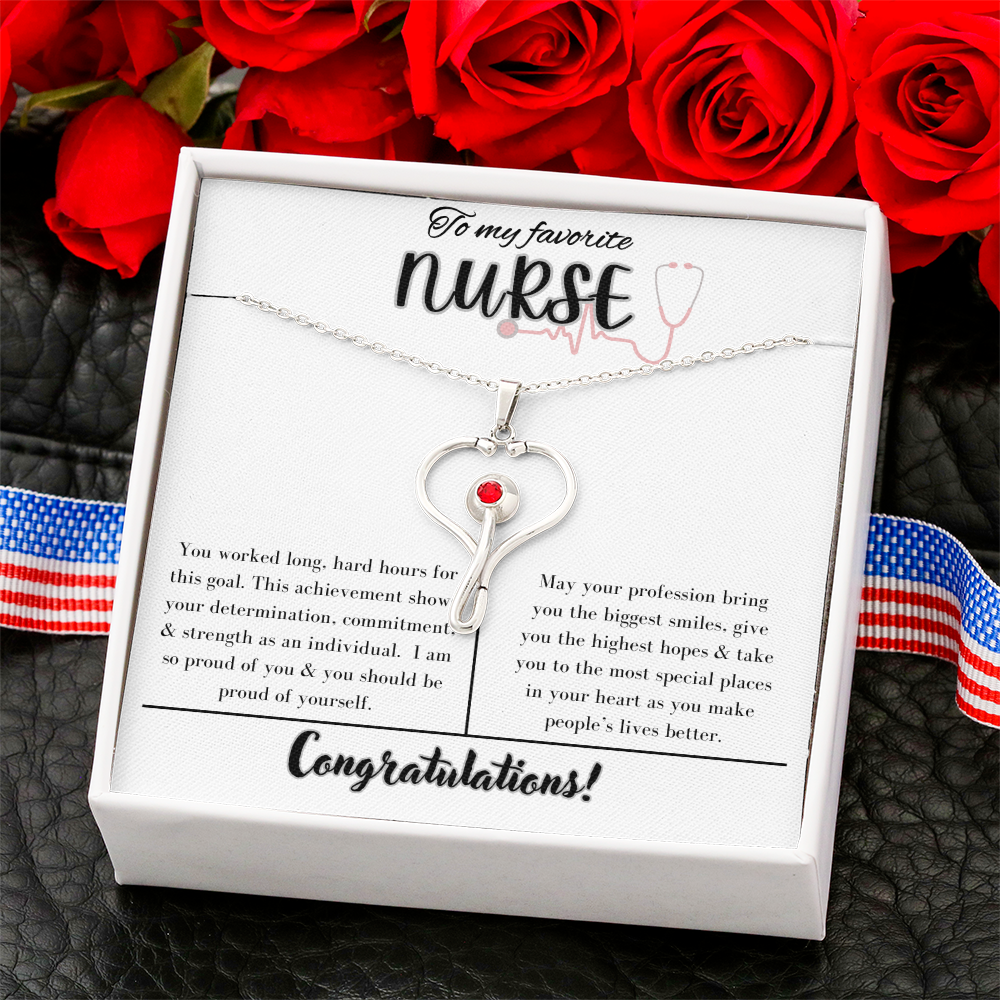 To My Favorite Nurse, Appreciation Necklace