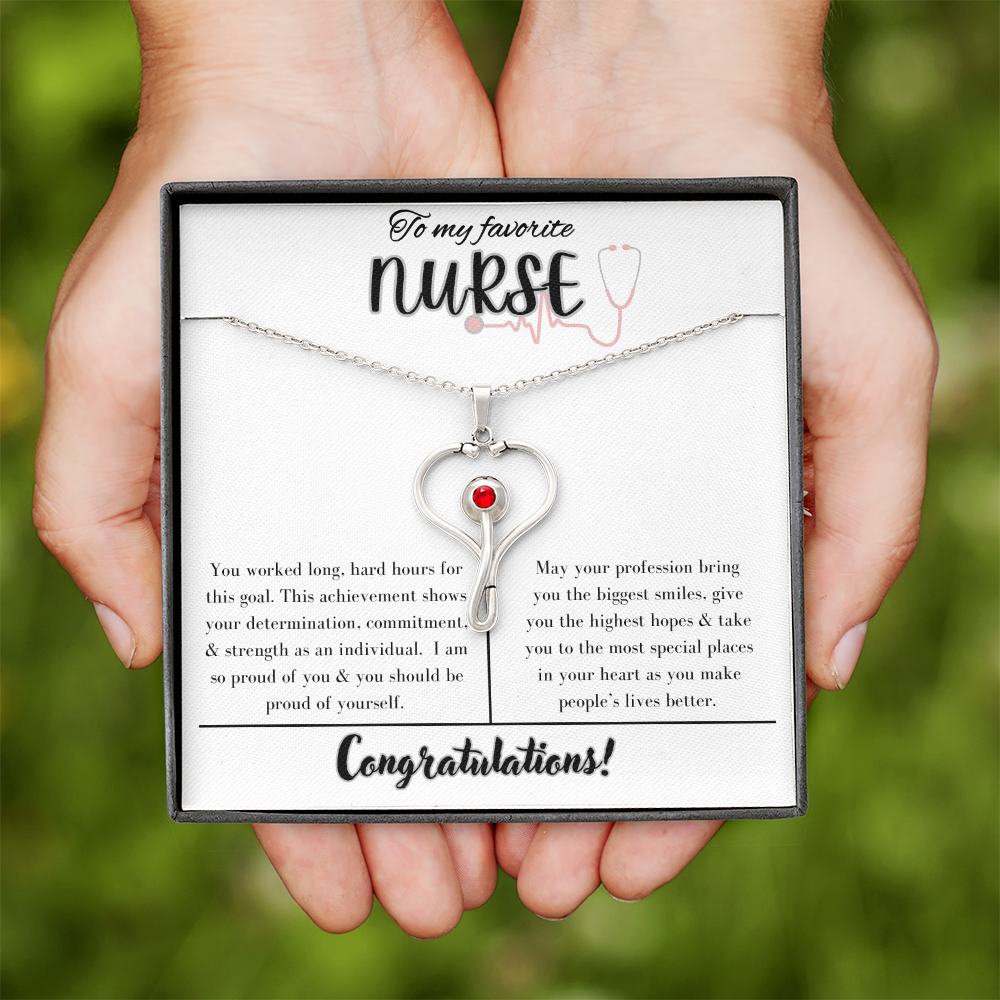 To My Favorite Nurse, Appreciation Necklace
