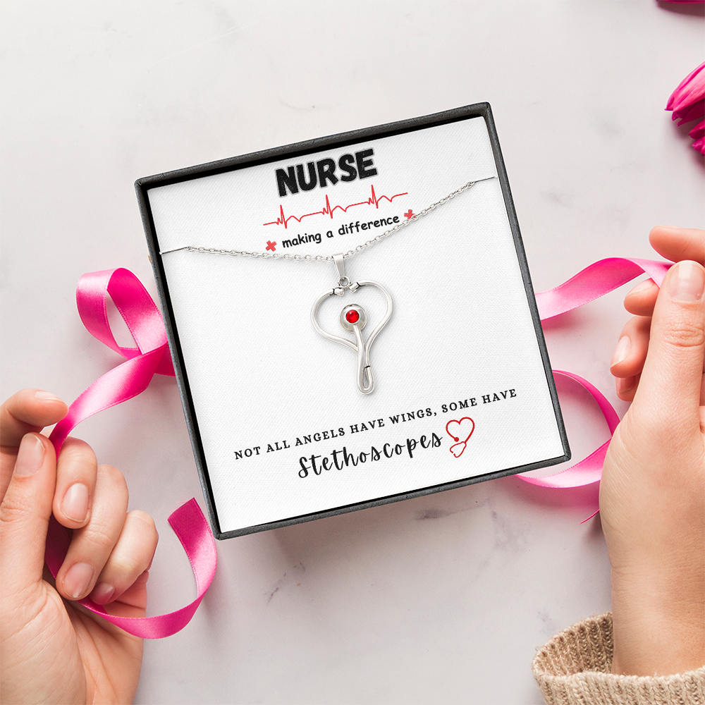 Nurse Appreciation Necklace, Making a Difference.