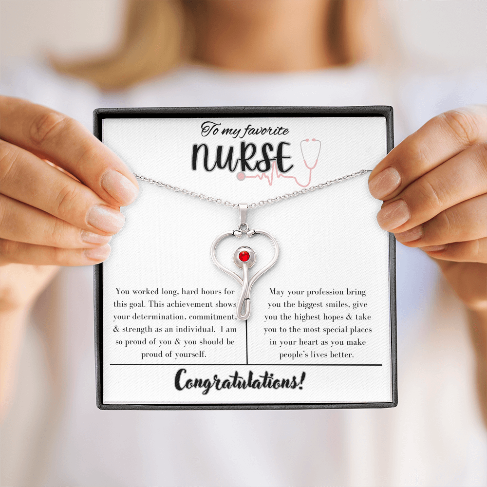 To My Favorite Nurse, Appreciation Necklace
