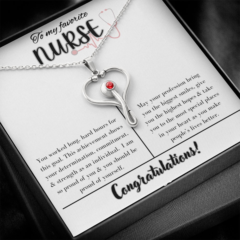 To My Favorite Nurse, Appreciation Necklace