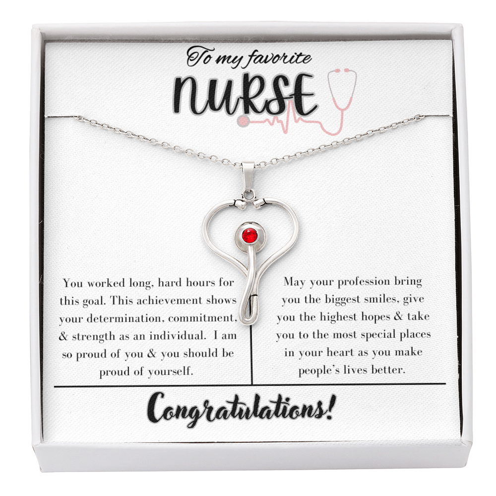 To My Favorite Nurse, Appreciation Necklace