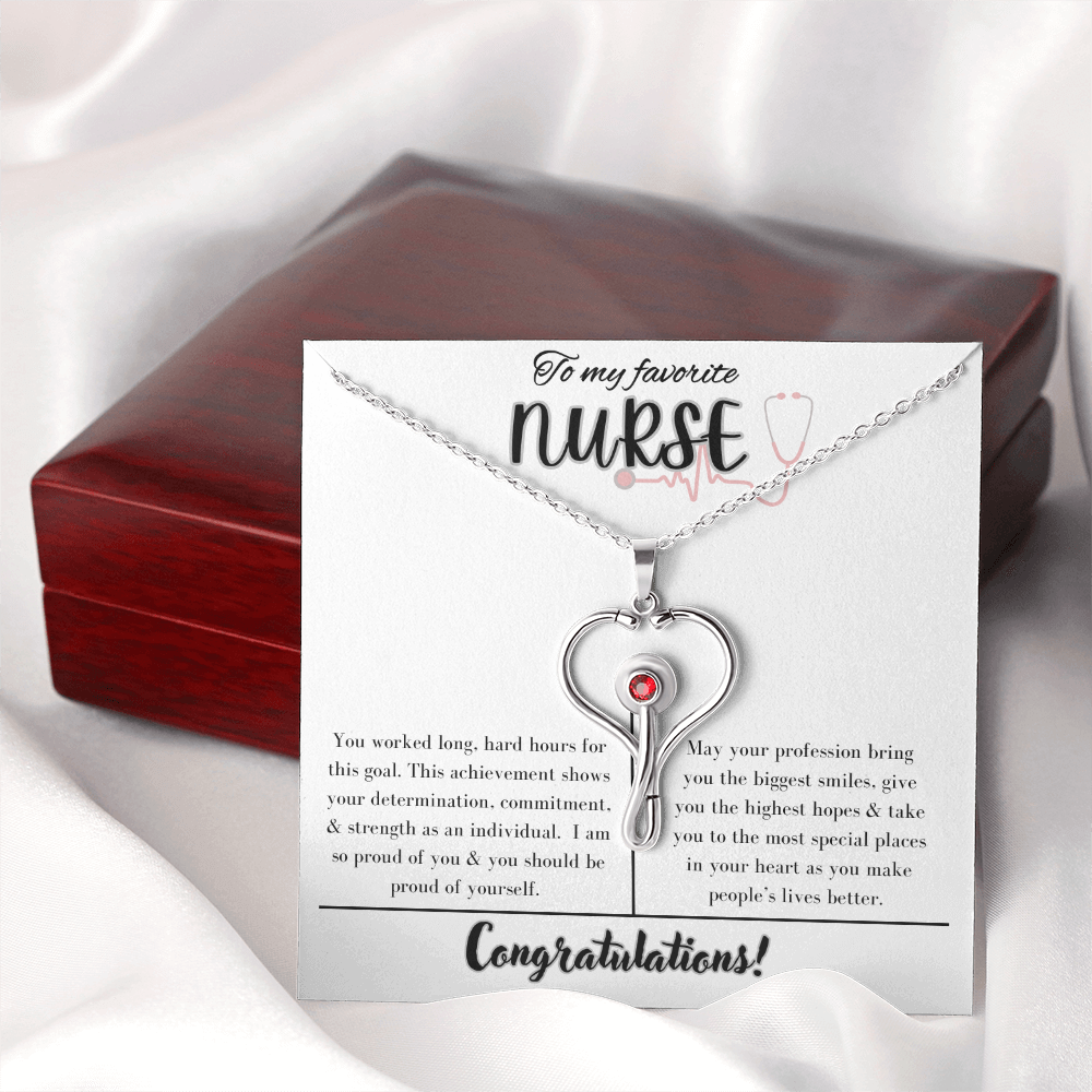 To My Favorite Nurse, Appreciation Necklace