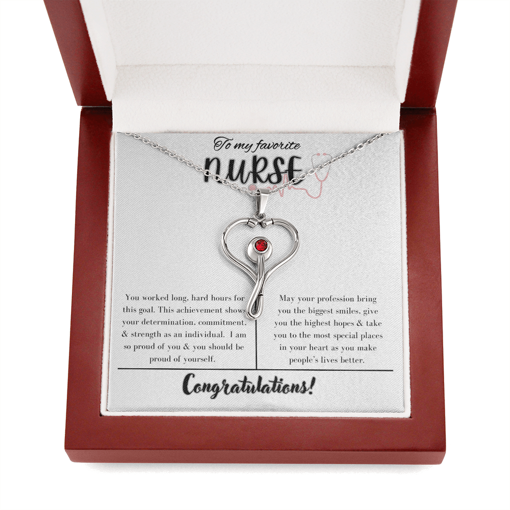 To My Favorite Nurse, Appreciation Necklace
