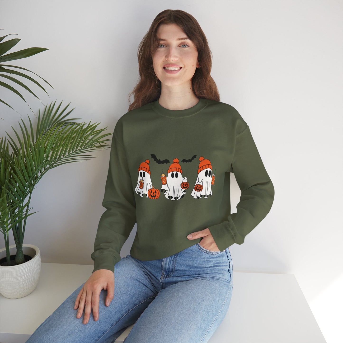 Cute Ghost Crewneck Sweatshirt