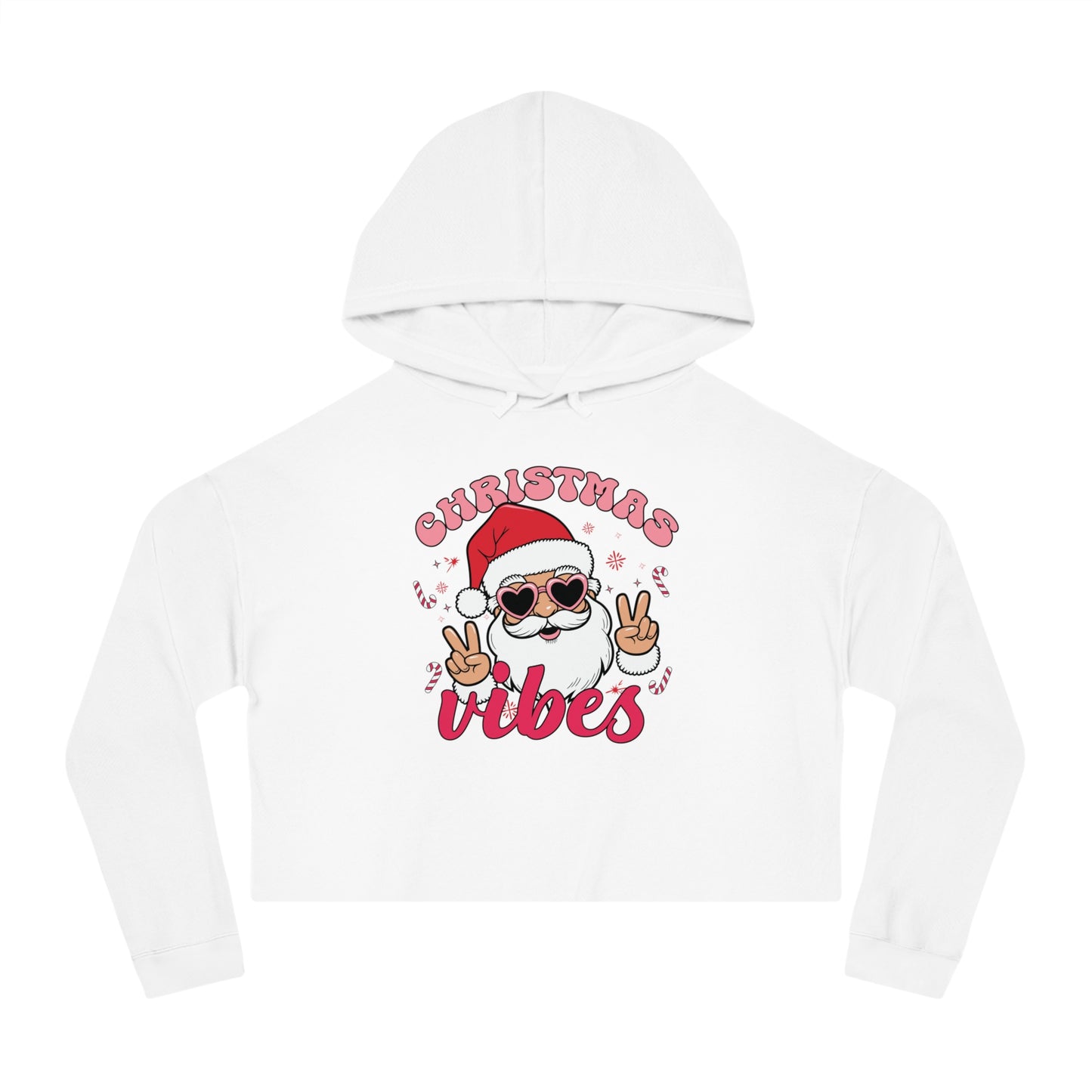 Christmas Vibes Cropped Hoodie